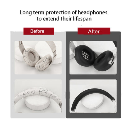 For Beats Studio Pro Headphones Silicone Ear Cushion + Headband Cover Set(Deep Blue) - Earmuff & Pad by buy2fix | Online Shopping UK | buy2fix