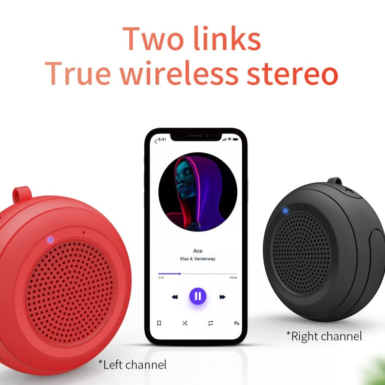 Cyboris IPX7 Waterproof Mini TWS Interconnected Water Floating Bluetooth Speaker(Black) - Waterproof Speaker by Cyboris | Online Shopping UK | buy2fix