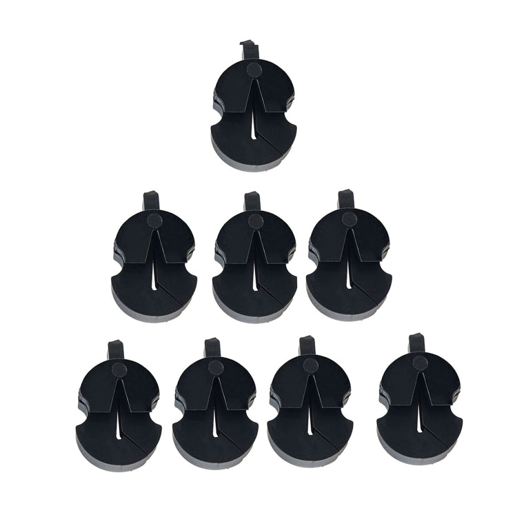 8pcs /Set Violin Mute Instrument Volume Reduction Tool(Black) - String Instrument Accessories by buy2fix | Online Shopping UK | buy2fix