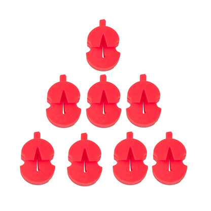 8pcs /Set Violin Mute Instrument Volume Reduction Tool(Red) - String Instrument Accessories by buy2fix | Online Shopping UK | buy2fix