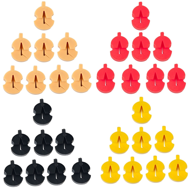 8pcs /Set Violin Mute Instrument Volume Reduction Tool(Black) - String Instrument Accessories by buy2fix | Online Shopping UK | buy2fix