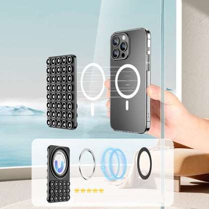 Magnetic Suction Mobile Phone Grip Hands-Free Silicone Cellphone Mount Stand(Black) - Lazy Bracket by buy2fix | Online Shopping UK | buy2fix