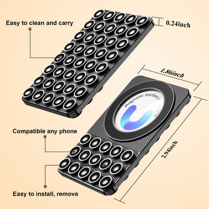 Magnetic Suction Mobile Phone Grip Hands-Free Silicone Cellphone Mount Stand(Blue) - Lazy Bracket by buy2fix | Online Shopping UK | buy2fix