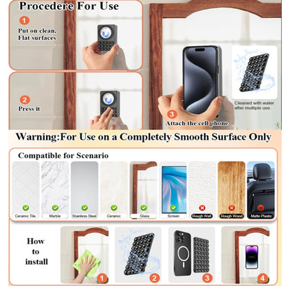 Magnetic Suction Mobile Phone Grip Hands-Free Silicone Cellphone Mount Stand(Blue) - Lazy Bracket by buy2fix | Online Shopping UK | buy2fix