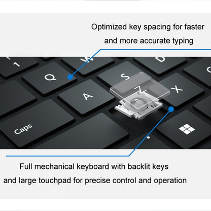 For Microsoft Surface Pro 8 / 9 / 10 / 11 / X Bluetooth Keyboard Magnetic Tablet Wireless Touch Backlit Keyboard With Pen Slot(Gray) - Others Keyboard by buy2fix | Online Shopping UK | buy2fix