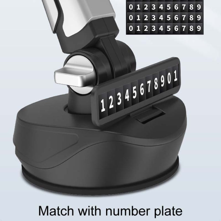 Car Suction Cup Multi-function Cell Phone Navigation Mount, Style: With Flat Clip by buy2fix