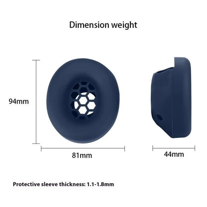 For Beats Studio Pro Headphones Silicone Cover Ear Cushion(Deep Blue) - Earmuff & Pad by buy2fix | Online Shopping UK | buy2fix