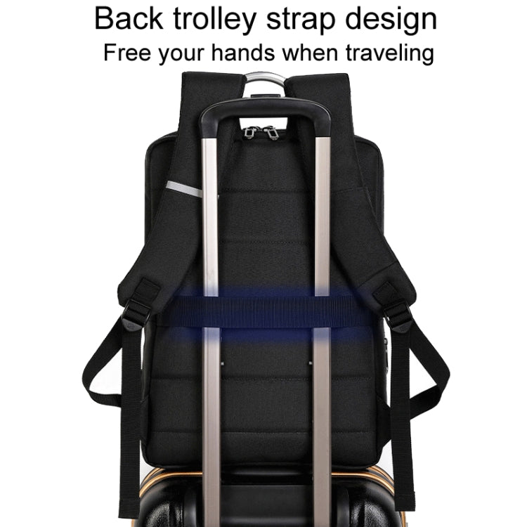 SKV BLB21282 Men Business Duty Traveling Double Shoulder Bag Lightweight Large Capacity Laptop Backpack(Gray) - Backpack by SKV | Online Shopping UK | buy2fix