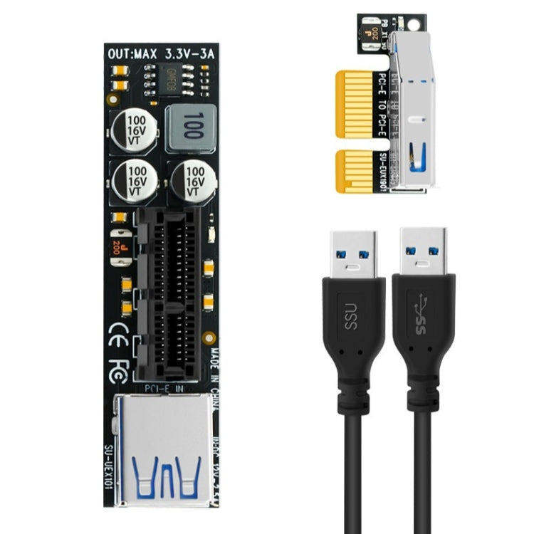 SSU PCI-E To X1 Interface Extension Cable, Length: 0.3m - PCIE Cable by SSU | Online Shopping UK | buy2fix