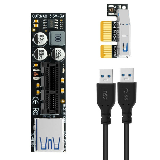 SSU PCI-E To X1 Interface Extension Cable, Length: 0.3m - PCIE Cable by SSU | Online Shopping UK | buy2fix