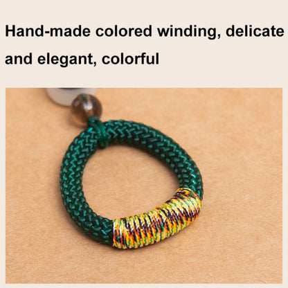 Hand-Woven Ancient Style Ring Buckle Mobile Phone Lanyard U Disk Lanyard Car Key Pendant(Red) - Lanyards & Wrist Straps by buy2fix | Online Shopping UK | buy2fix