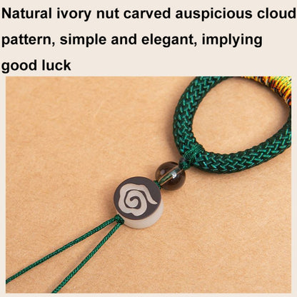 Hand-Woven Ancient Style Ring Buckle Mobile Phone Lanyard U Disk Lanyard Car Key Pendant(Red) - Lanyards & Wrist Straps by buy2fix | Online Shopping UK | buy2fix