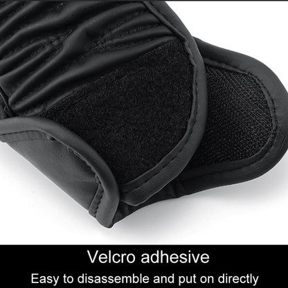 Car Universal Leather Gear Sleeve Breathable Gearshift Cover, Style: T Type Black by buy2fix