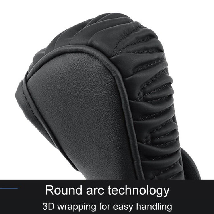 Car Universal Leather Gear Sleeve Breathable Gearshift Cover, Style: T Type Yellow by buy2fix