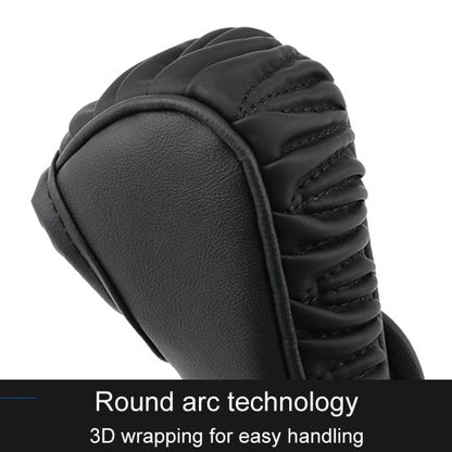 Car Universal Leather Gear Sleeve Breathable Gearshift Cover, Style: T Type Yellow by buy2fix