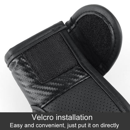 Car Automatic Universal Perforated Breathable Cowhide Side Opening Shift Cover, Style: A-Brown by buy2fix