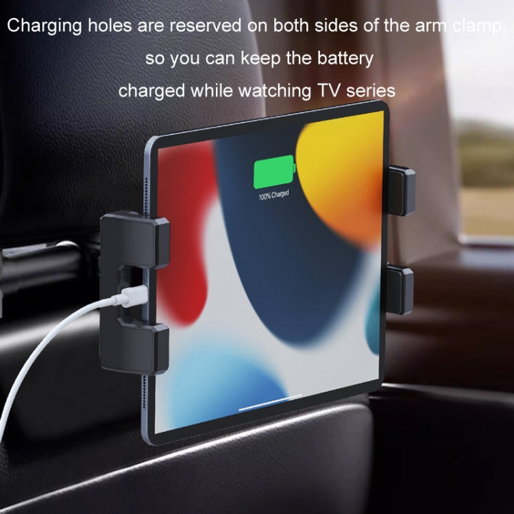 Car Seat Backrest Mobile Phone Tablet Holder, Model: A081+X159 by buy2fix