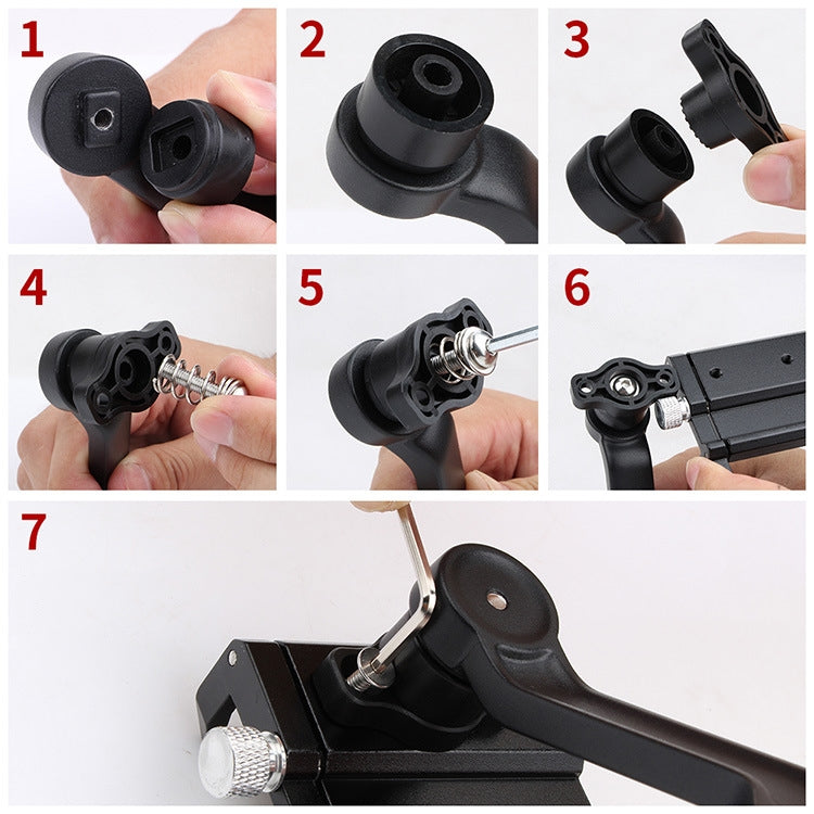 GUB PRO2 Aluminium Alloy 360 Degree Rotating Motorcycle Phone Holder(Black) - Holder by GUB | Online Shopping UK | buy2fix