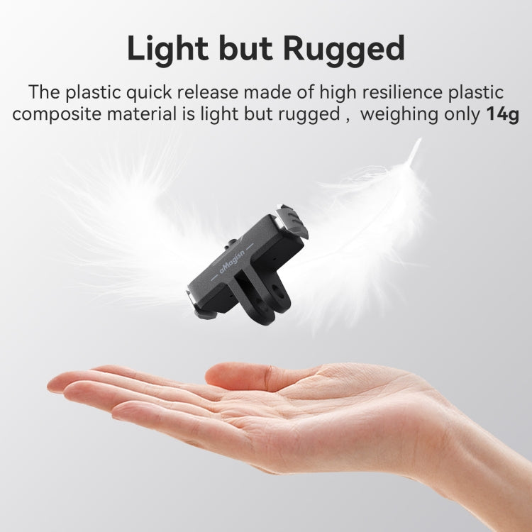 For GoPro HERO13 Black aMagisn Magnetic Quick-release Base Plastic  Adapter Accessories - Connection Mount by aMagisn | Online Shopping UK | buy2fix