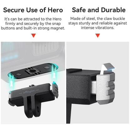 For GoPro HERO13 Black aMagisn Magnetic Quick-release Base Plastic  Adapter Accessories - Connection Mount by aMagisn | Online Shopping UK | buy2fix