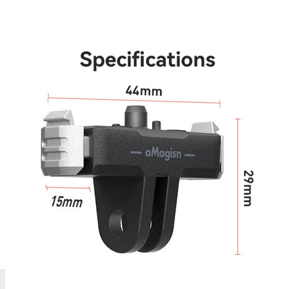 For GoPro HERO13 Black aMagisn Magnetic Quick-release Base Plastic  Adapter Accessories - Connection Mount by aMagisn | Online Shopping UK | buy2fix