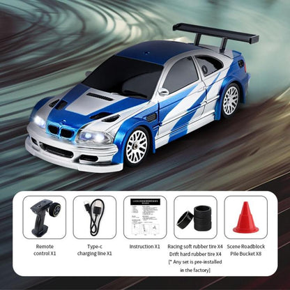 1:43 Full Scale Mini 4WD Drifting Charging Remote Control Car, Color: 4302 Blue M3 - RC Cars by buy2fix | Online Shopping UK | buy2fix