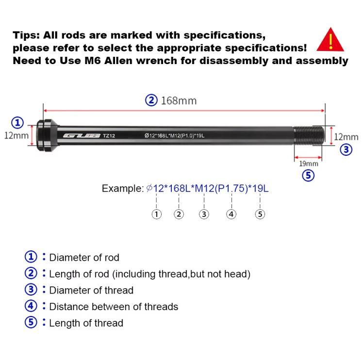 GUB TZ16 MTB Road Bicycle Frame Aluminium Bucket Axle Bar - Bottom Brackets by GUB | Online Shopping UK | buy2fix
