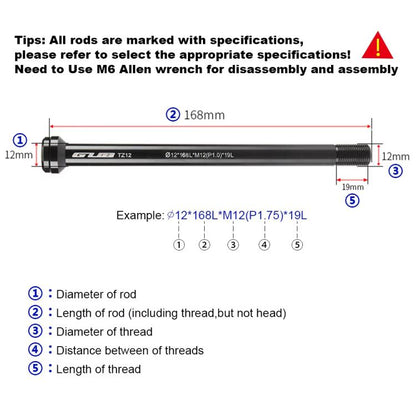 GUB TZ16 MTB Road Bicycle Frame Aluminium Bucket Axle Bar - Bottom Brackets by GUB | Online Shopping UK | buy2fix