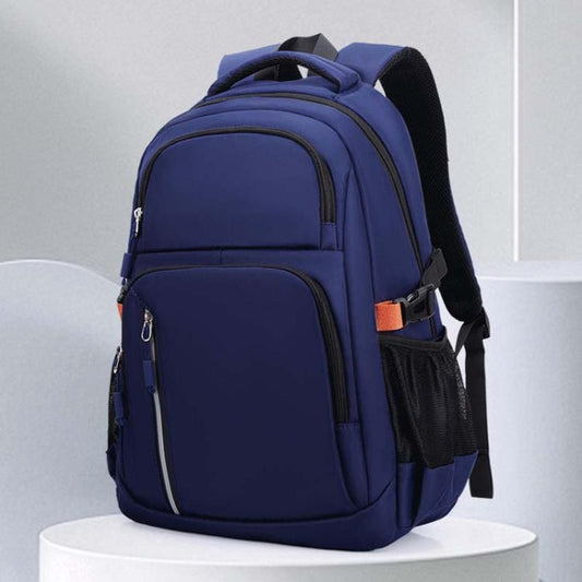 SKV B23344 Men Large Capacity Business Laptop Backpack Outdoor Traveling Double Shoulder Bag(Blue) - Backpack by SKV | Online Shopping UK | buy2fix