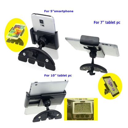 Car CD Slot Phone And Tablet Holder Mount GPS Navigator Stand 7 Inch by buy2fix