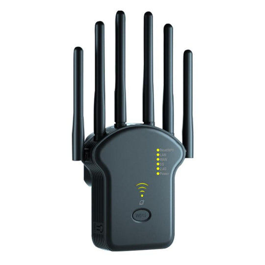 Urant U13 1200Mbps 2.4G/5G Dual Band WiFi Repeater Signal Amplifier EU Plug Black