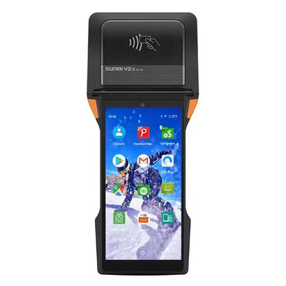 SUNMI V2s PLUS Handheld Cash Register With 80mm Printer Intelligent Mobile Terminal, Spec: 2+16G Standard(US Plug) by SUNMI