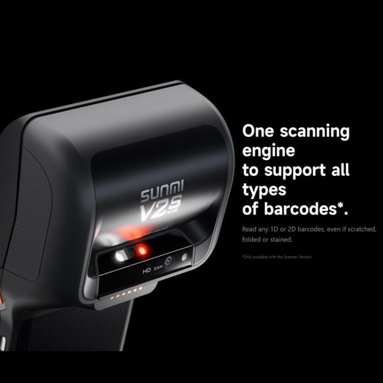SUNMI V2s PLUS Handheld Cash Register With 80mm Printer Intelligent Mobile Terminal, Spec: 3+32G Scanner(US Plug) by SUNMI