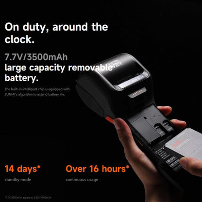 SUNMI V2s PLUS Handheld Cash Register With 80mm Printer Intelligent Mobile Terminal, Spec: 3+32G Scanner(EU Plug) by SUNMI