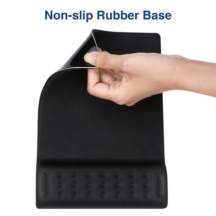 Rectangular Memory Foam Slow Rebound Wrist Breathable Mouse Pad(Black) - Mouse Pads by buy2fix | Online Shopping UK | buy2fix