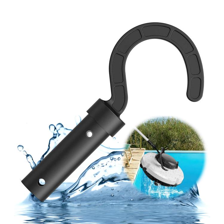 Pool Robot Cleaners Fixedly Connected Telescopic Pole Hook(Black) - Swimming Pool Parts by buy2fix | Online Shopping UK | buy2fix