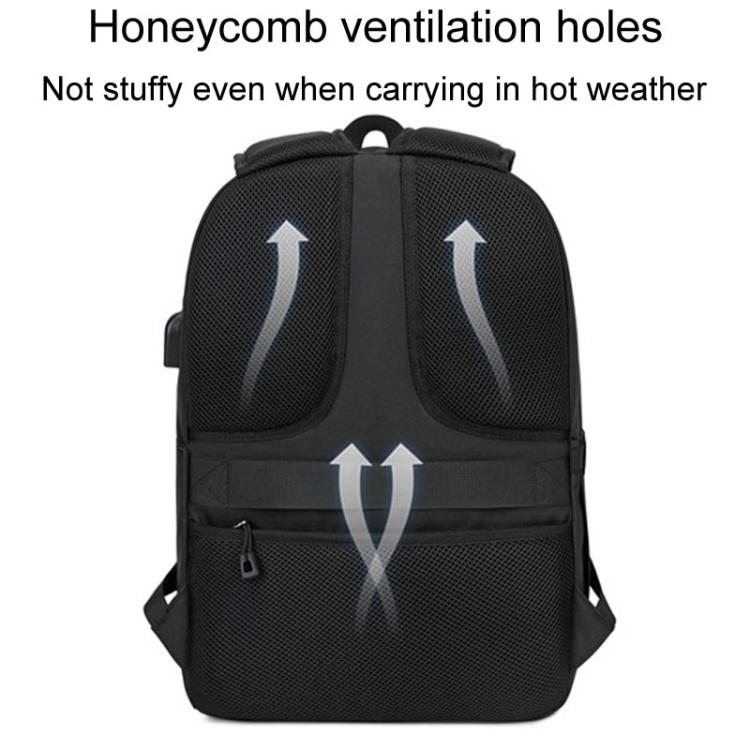 SKV B21071 Large Capacity Student School Bags Leisure Traveling Double Shoulder Laptop Backpack(Blue) - Backpack by SKV | Online Shopping UK | buy2fix