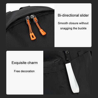 SKV B21071 Large Capacity Student School Bags Leisure Traveling Double Shoulder Laptop Backpack(Silver Gray) - Backpack by SKV | Online Shopping UK | buy2fix