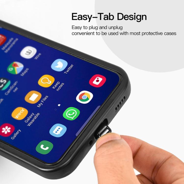 USB-C Charging Port Phone Dust Plug Lanyard Cleaning Brush Set(White) - Anti-dust & Ear Caps by buy2fix | Online Shopping UK | buy2fix