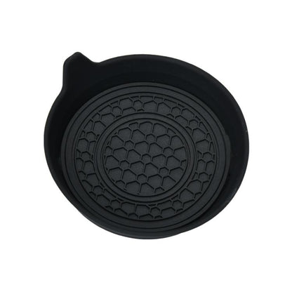 Car Bowl-shaped Non-slip Heat-insulating Double-ring Water Coaster, Color: Black by buy2fix