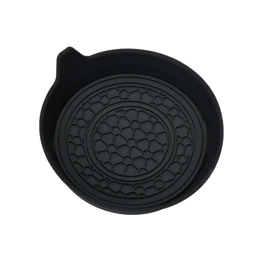 Car Bowl-shaped Non-slip Heat-insulating Double-ring Water Coaster, Color: Black by buy2fix