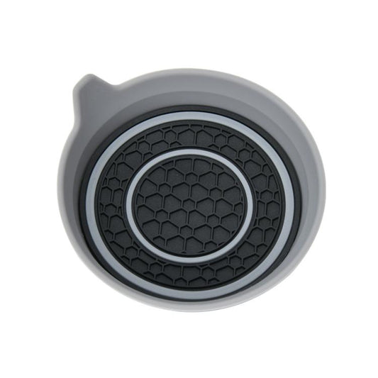 Car Bowl-shaped Non-slip Heat-insulating Double-ring Water Coaster, Color: Gray by buy2fix