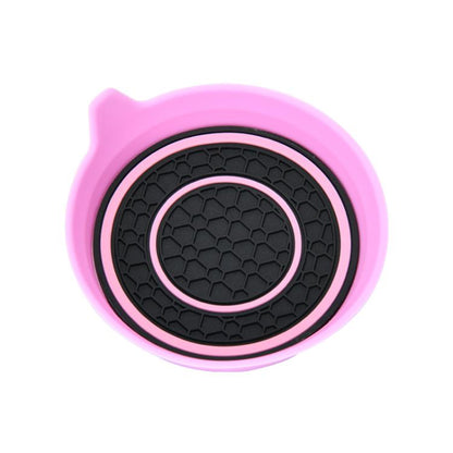 Car Bowl-shaped Non-slip Heat-insulating Double-ring Water Coaster, Color: Pink by buy2fix