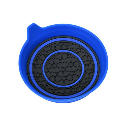Car Bowl-shaped Non-slip Heat-insulating Double-ring Water Coaster, Color: Blue by buy2fix