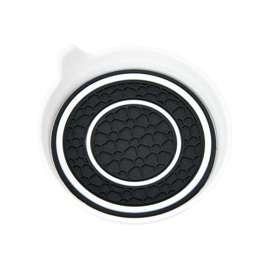 Car Bowl-shaped Non-slip Heat-insulating Double-ring Water Coaster, Color: White by buy2fix