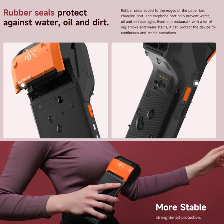 SUNMI V2s Scanning Label Printing Cash Register, Spec: Standard 2+16G(US Plug) by SUNMI