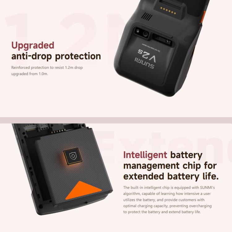 SUNMI V2s Scanning Label Printing Cash Register, Spec: Standard 2+16G(US Plug) by SUNMI