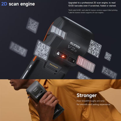 SUNMI V2s Scanning Label Printing Cash Register, Spec: Classic 1+8G(EU Plug) by SUNMI