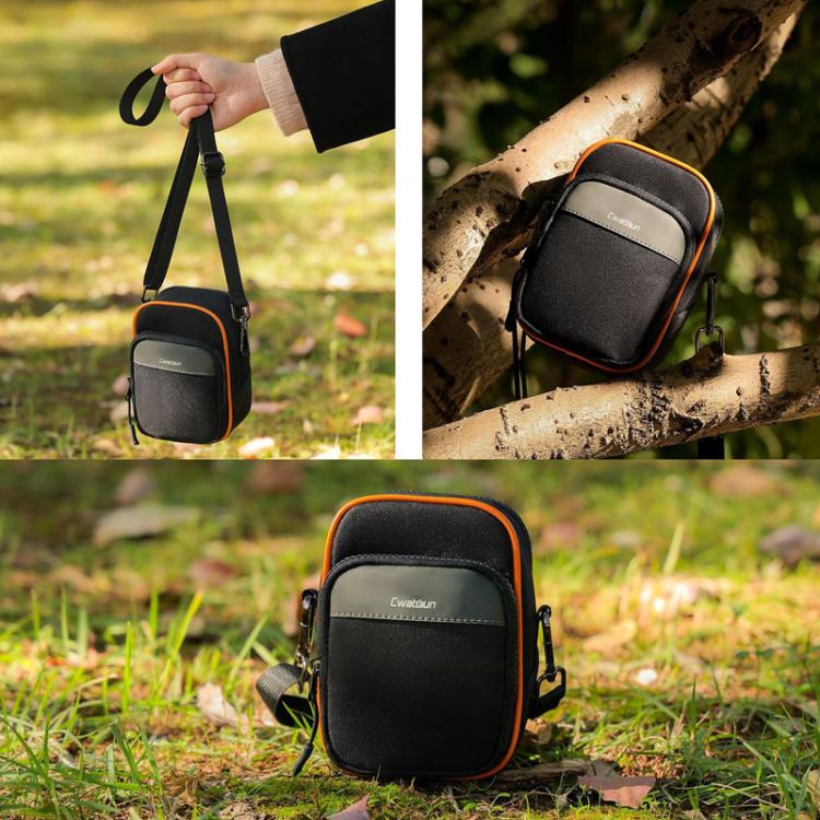 Cwatcun D168 Small Convenient Camera Bag Scratch-Resistant And Wear-Resistant Microslice Card Camera Pouch(Black) - Strap Satchel by Cwatcun | Online Shopping UK | buy2fix
