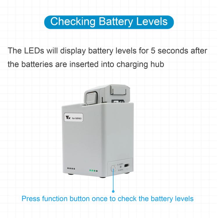 For DJI Mini 4 Pro / Mini 3 Pro / Mini 3 YX  Dual-Way Charger Battery Manager With 35W US Plug - Other by YX | Online Shopping UK | buy2fix